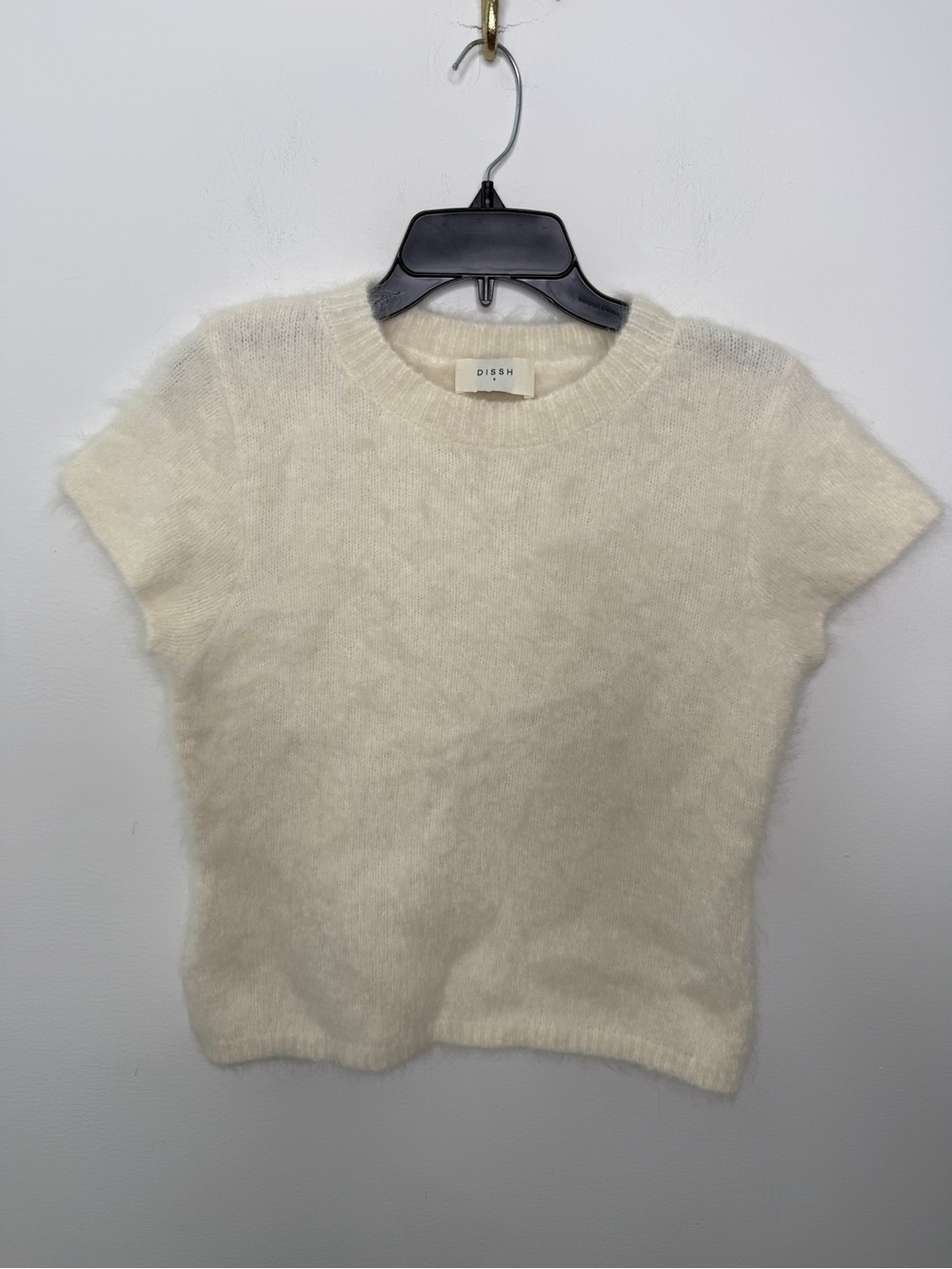 DISSH Salma Ivory Cap Sleeve Knit Top S - Picture 3 of 6